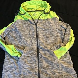 Soft women’s neon yellow and gray pullover